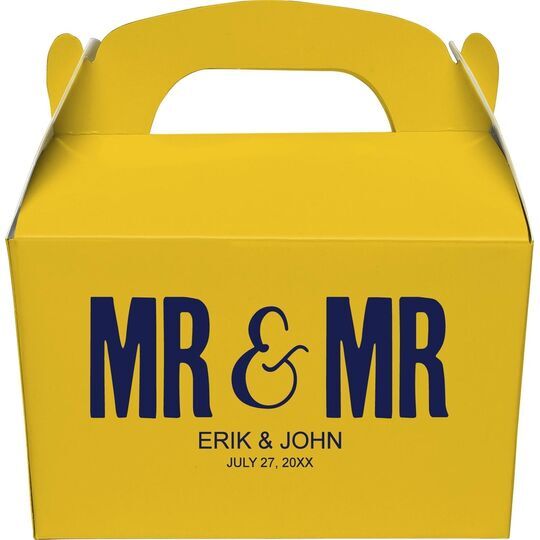 Bold Mr & Mr Gable Favor Boxes